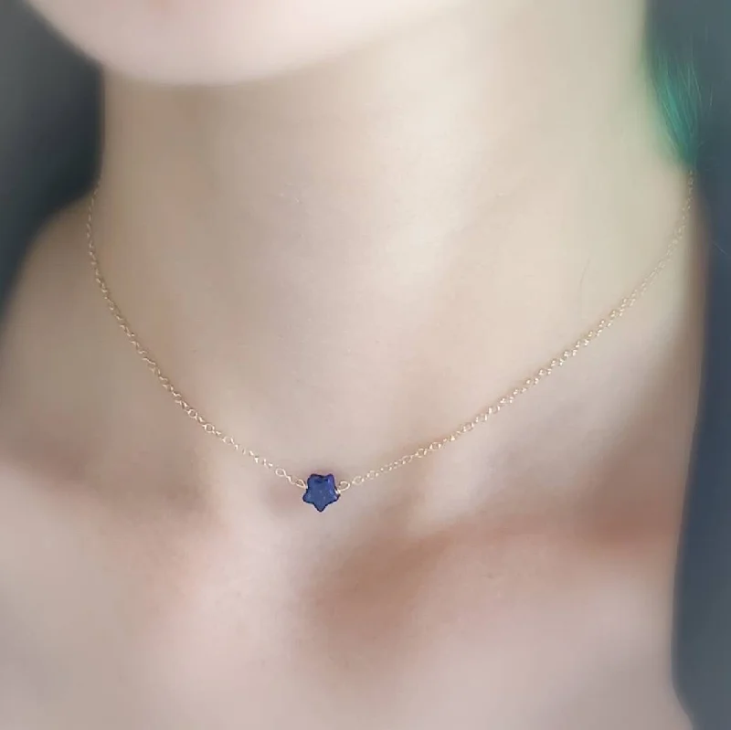 Lapis Star Necklace