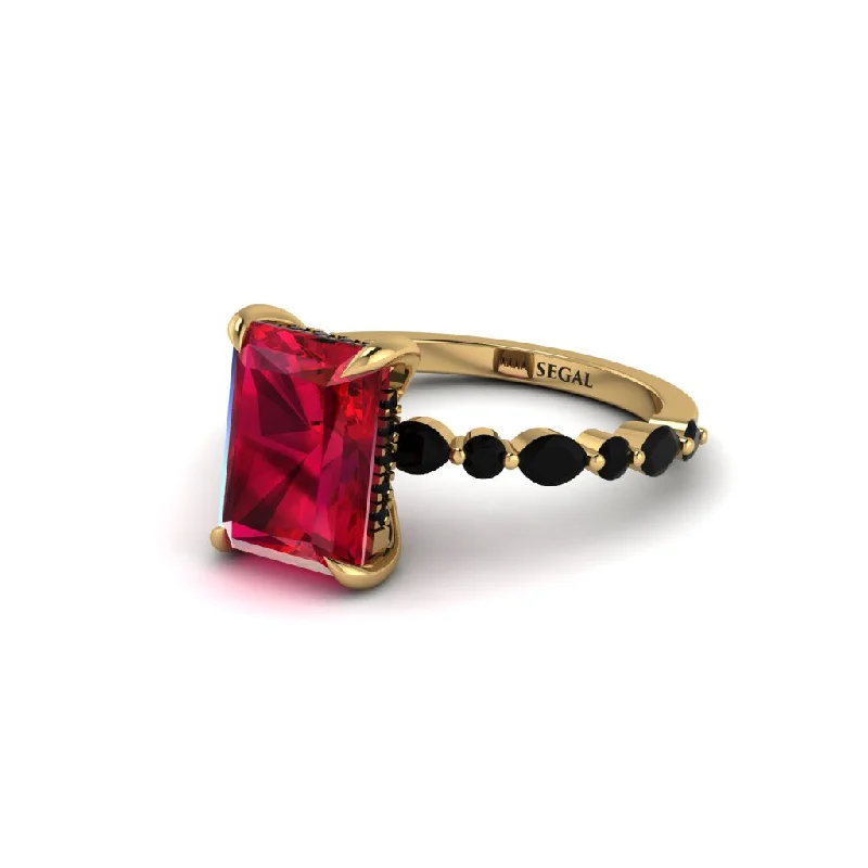 Radiant-Cut Ruby Eternal Radiance Engagement Ring - Skye No. 40