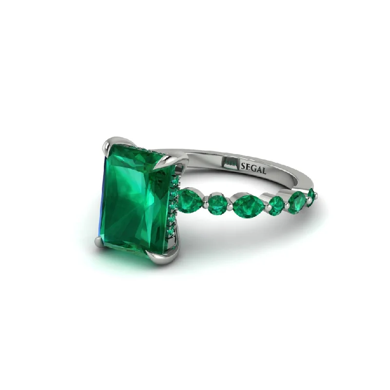 Radiant-Cut Emerald Eternal Radiance Engagement Ring - Skye No. 21