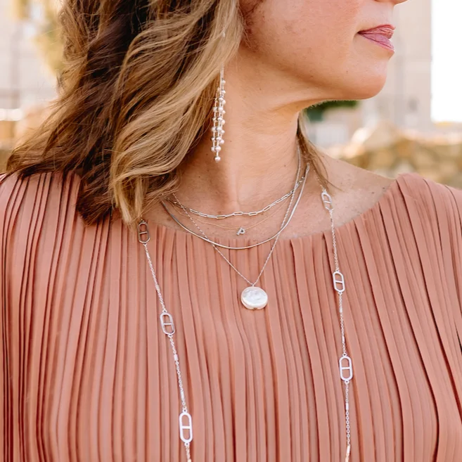 Pearly Nights Triple Layered Necklace