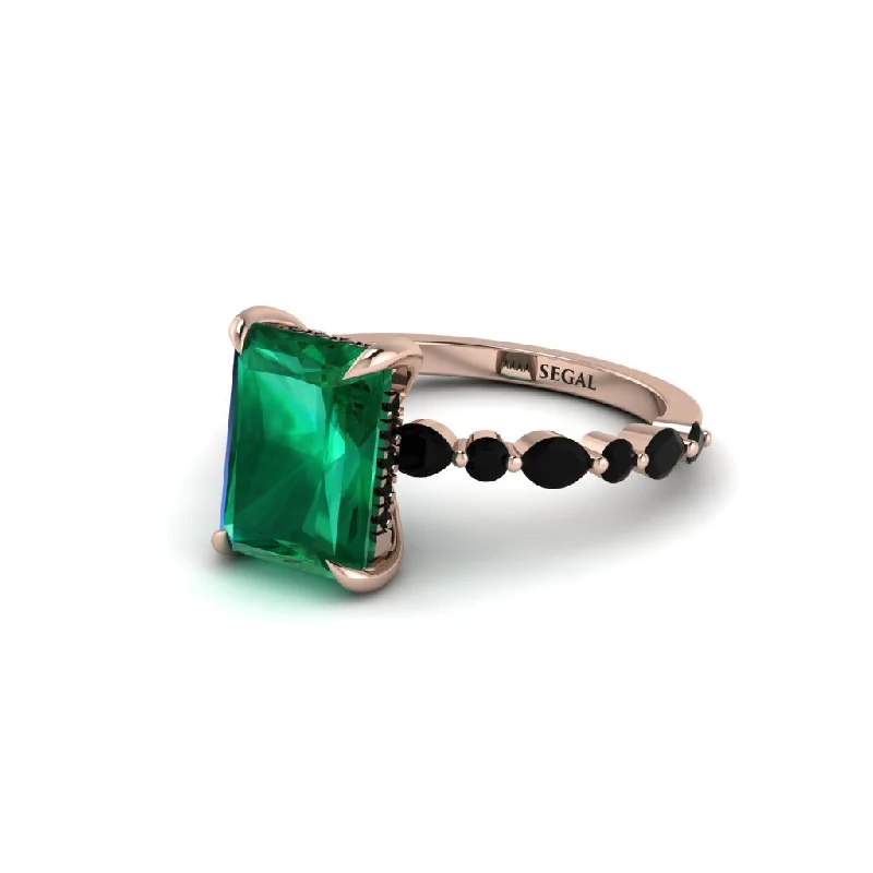 Radiant-Cut Emerald Eternal Radiance Engagement Ring - Skye No. 35