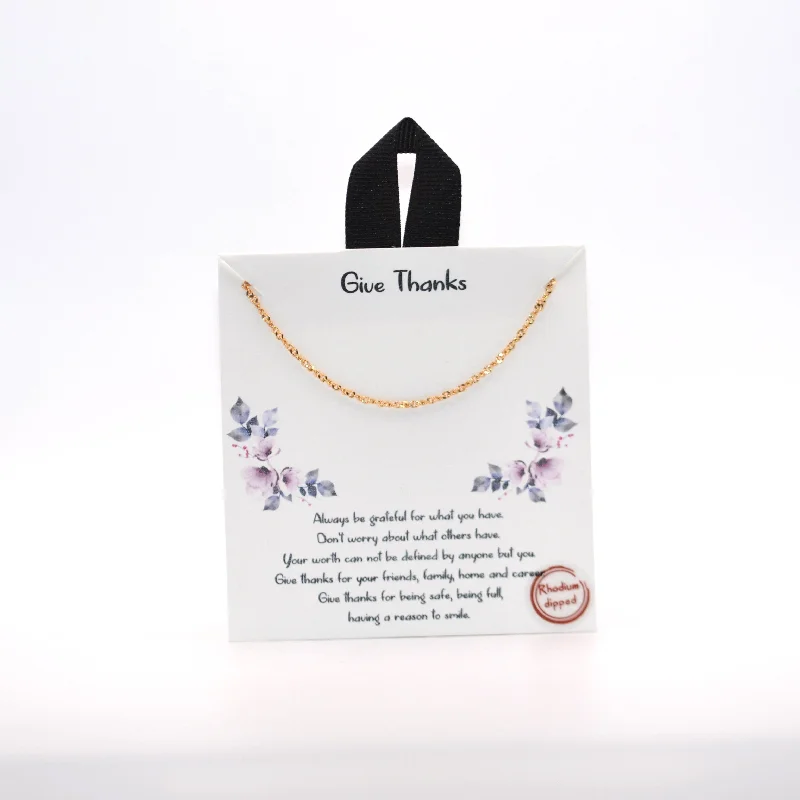 Give Thanks Necklace