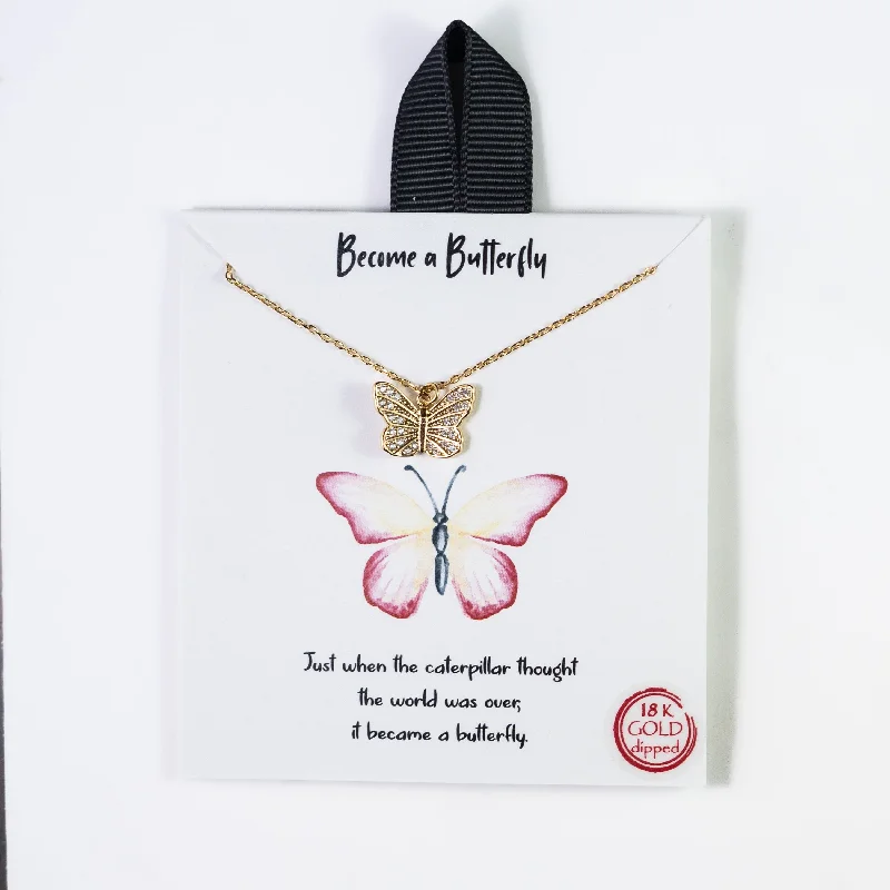 Become A Butterfly Necklace