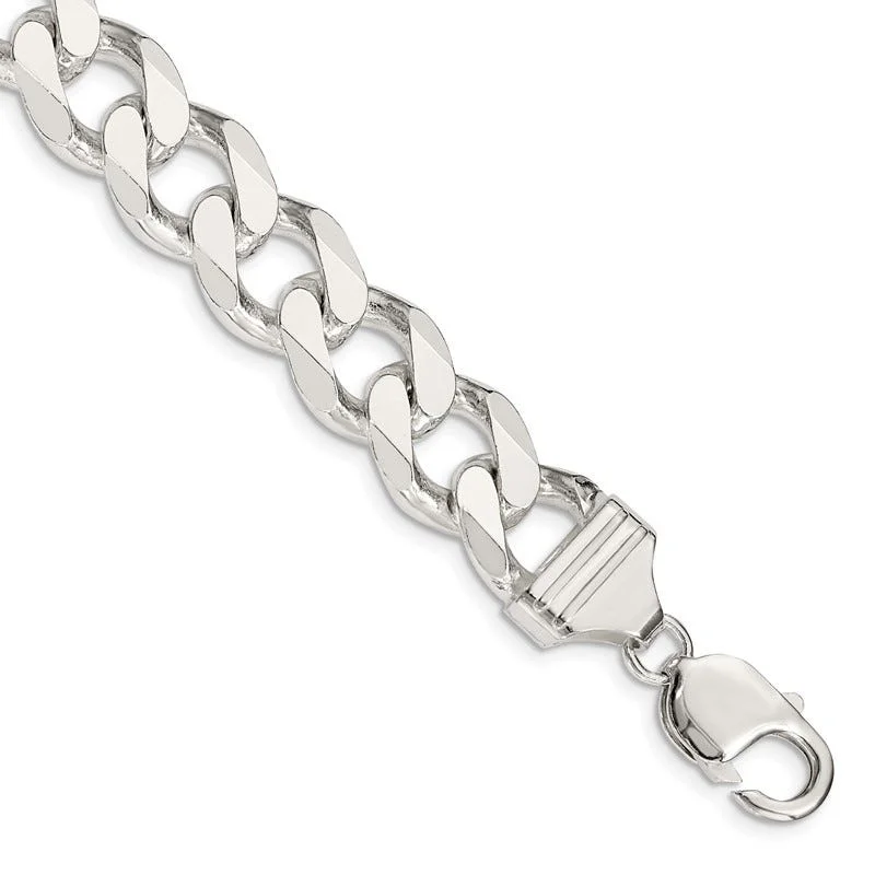 Sterling Silver 13mm Curb Chain Bracelet