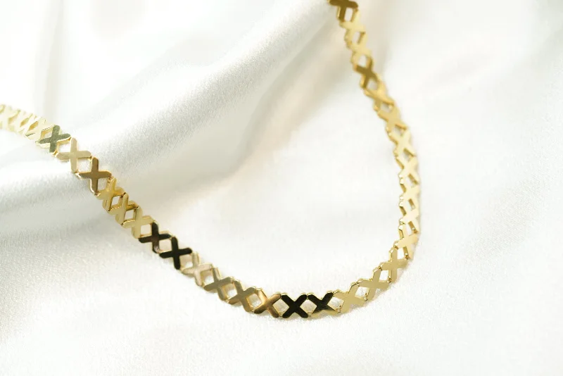 14k X Necklace