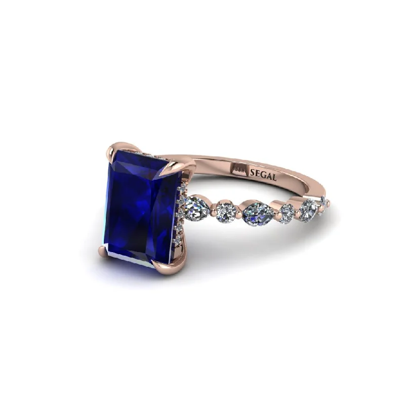 Radiant-Cut Sapphire Eternal Radiance Engagement Ring - Skye No. 14