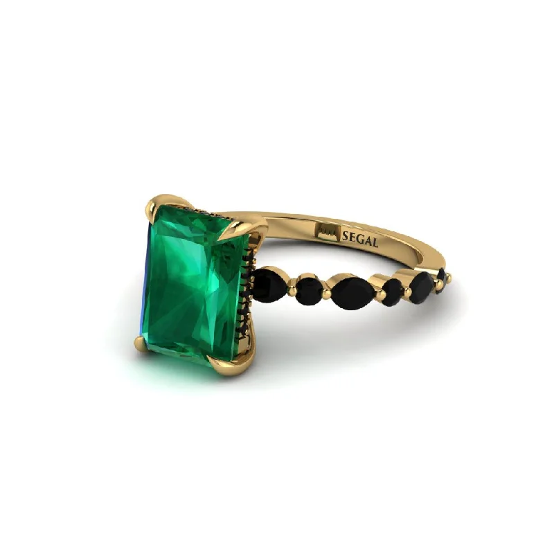 Radiant-Cut Emerald Eternal Radiance Engagement Ring - Skye No. 34