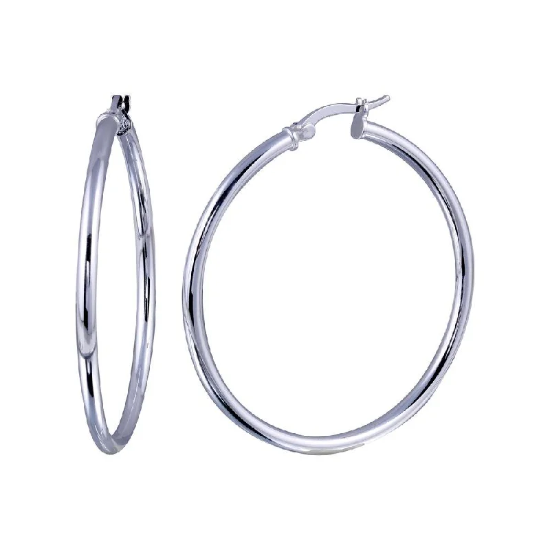 Silver 925 Plain Hoop Earring 2.5mm - HP02-2.5