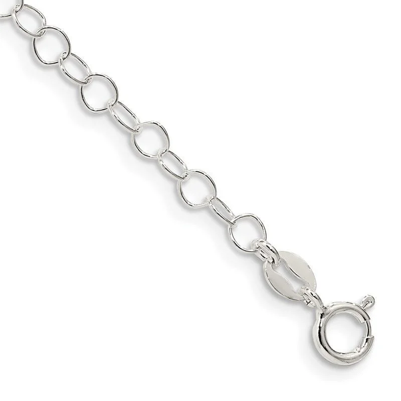 Sterling Silver 3.5mm Fancy Cable Chain Bracelet