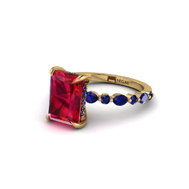 Radiant-Cut Ruby Eternal Radiance Engagement Ring - Skye No. 70