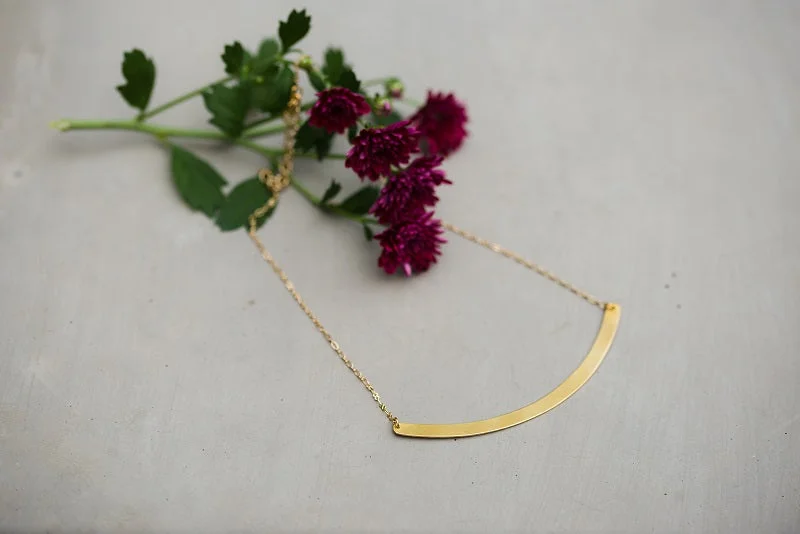 Mia Brass Necklace