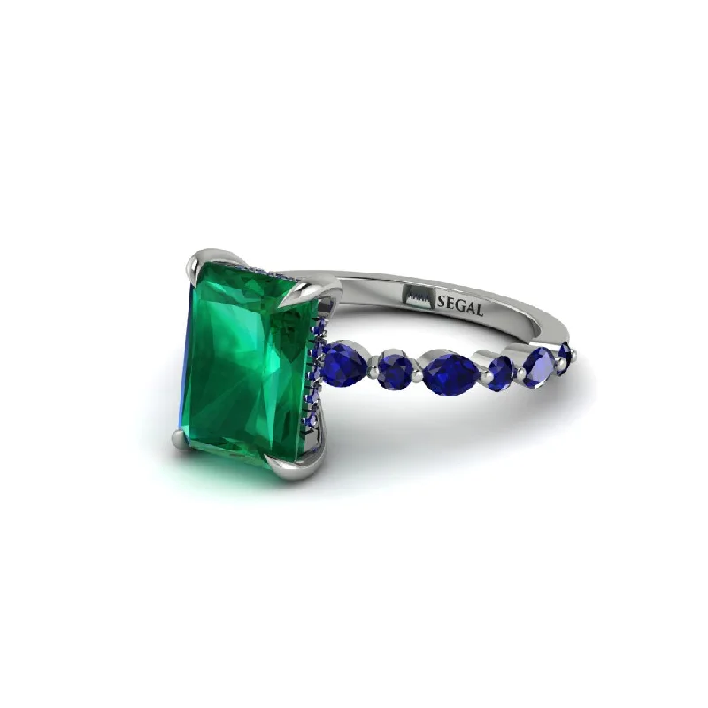 Radiant-Cut Emerald Eternal Radiance Engagement Ring - Skye No. 66