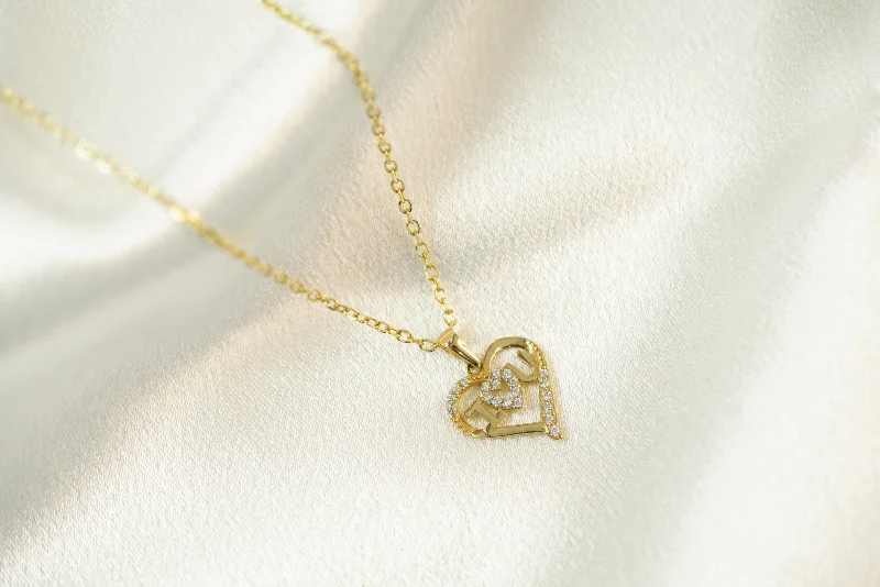 14k I love you Necklace