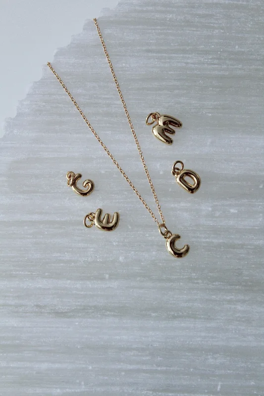 Mini Bubble Letter Necklace