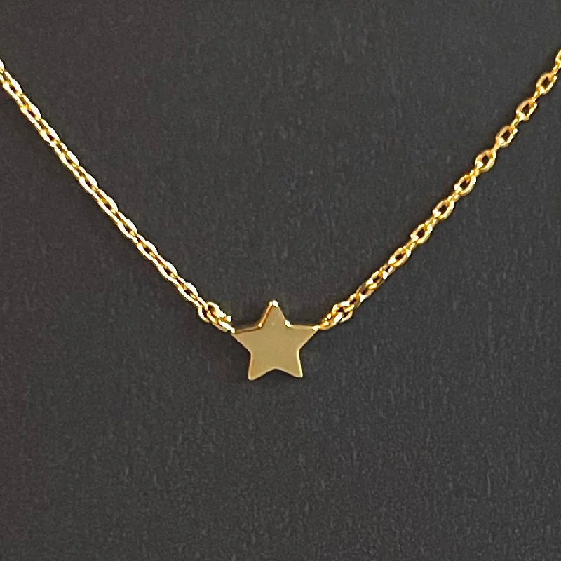 Star Bright Gold Star Chain Necklace