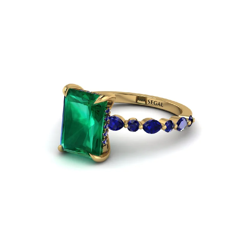 Radiant-Cut Emerald Eternal Radiance Engagement Ring - Skye No. 64