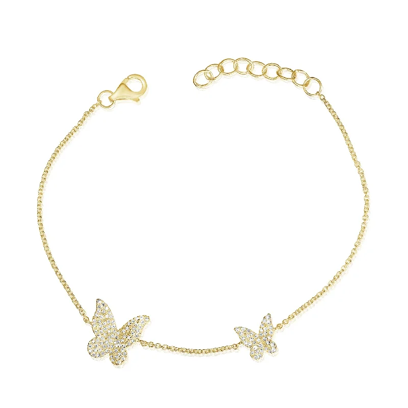 Diamond Butterfly Bracelet