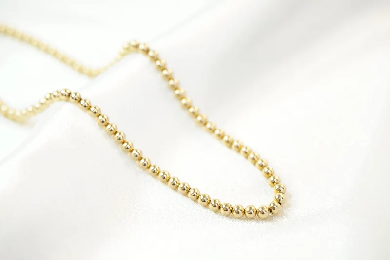 14k Balls Necklace