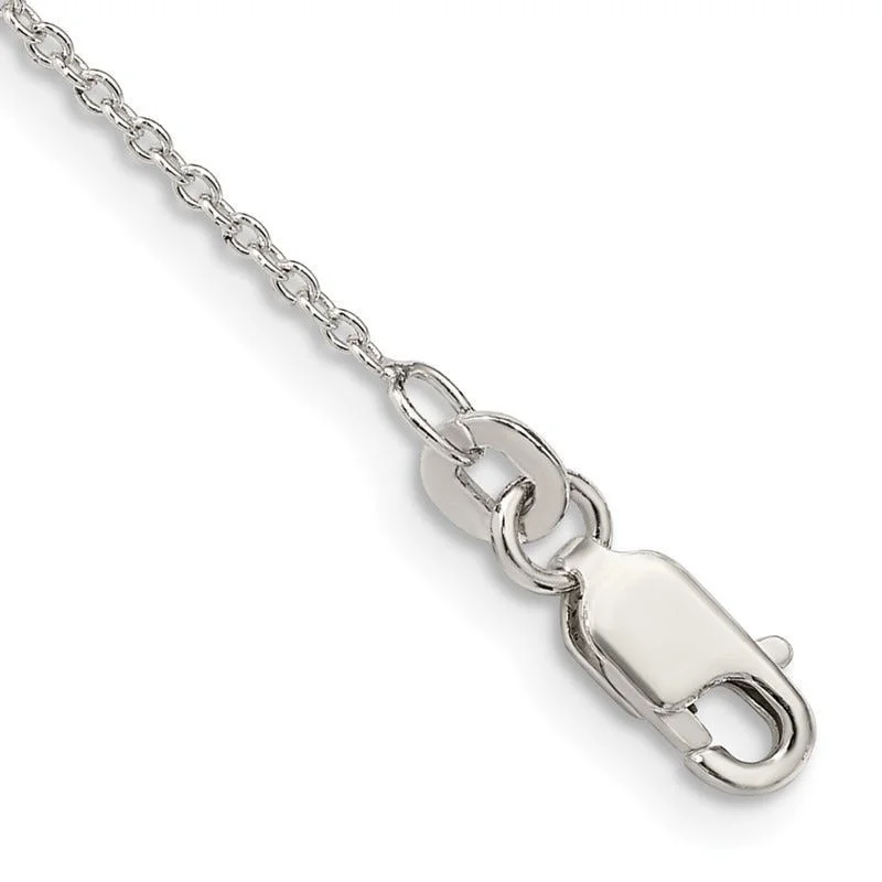 Sterling Silver 1.25mm Cable Chain Bracelet