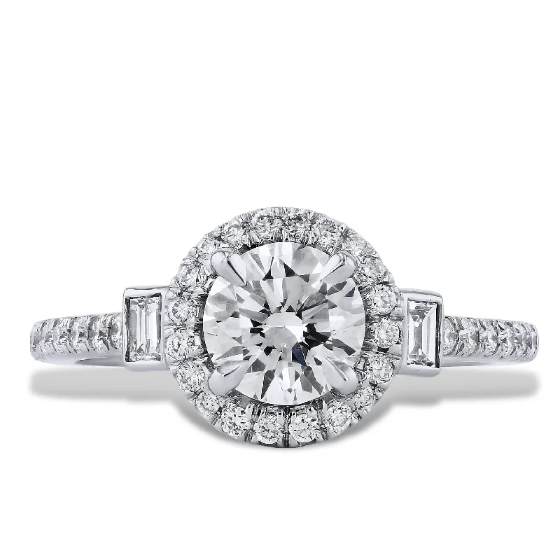 1.00 Carat Round Diamond Engagement Ring