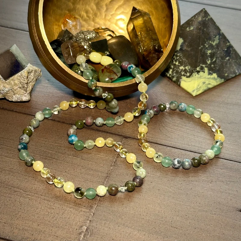 Minted Crystal Necklace -- Money & Abundance