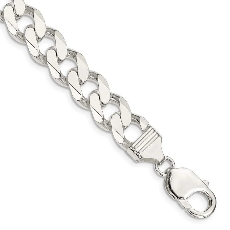 Sterling Silver 11mm Curb Chain Bracelet