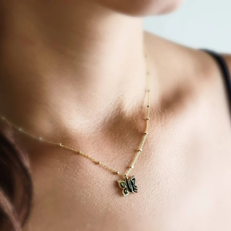 Tiny Butterfly Necklace