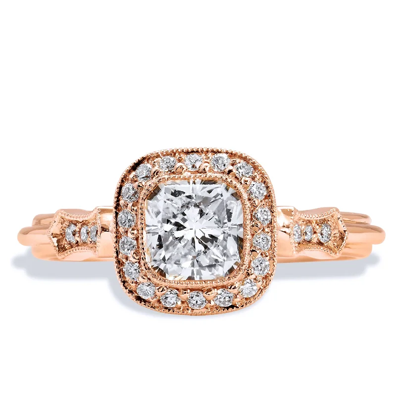 1.03 Carat Radiant Cut Engagement Ring