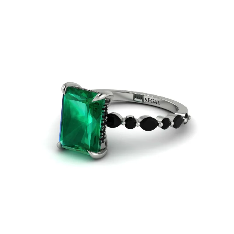 Radiant-Cut Emerald Eternal Radiance Engagement Ring - Skye No. 36