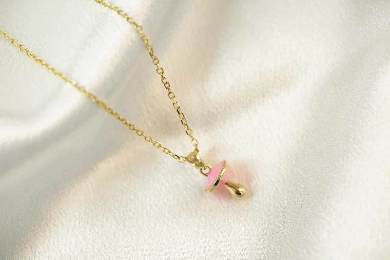 14k Pacifier Necklace