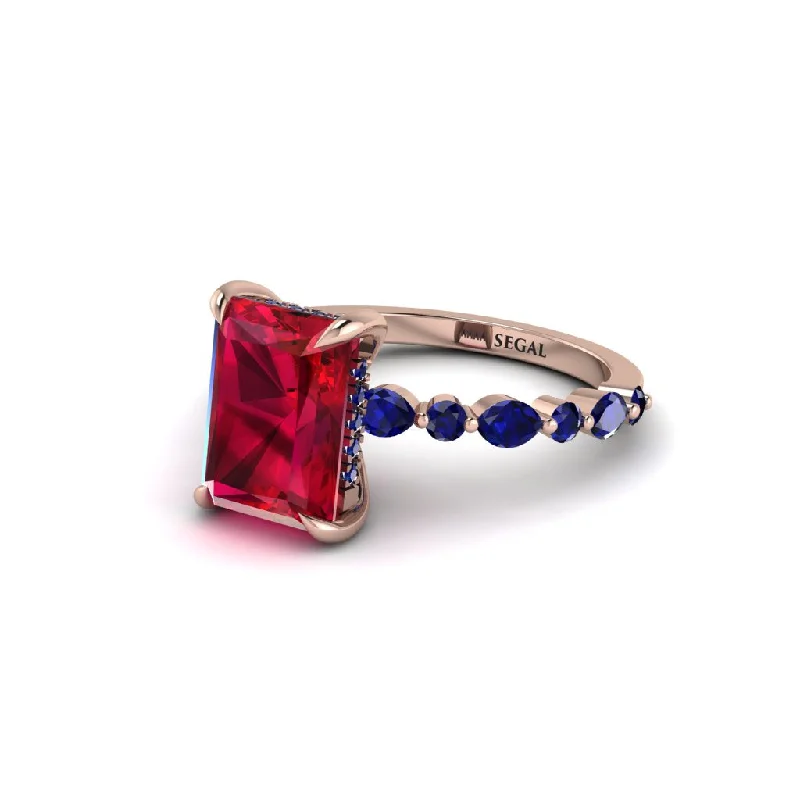 Radiant-Cut Ruby Eternal Radiance Engagement Ring - Skye No. 71