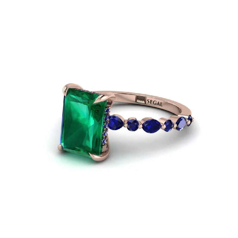 Radiant-Cut Emerald Eternal Radiance Engagement Ring - Skye No. 65