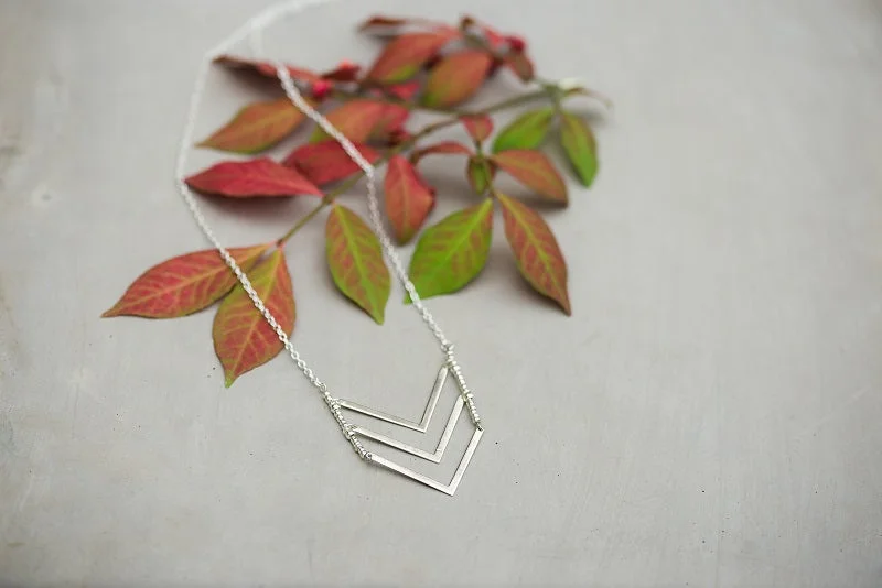 Silver Aztec Necklace