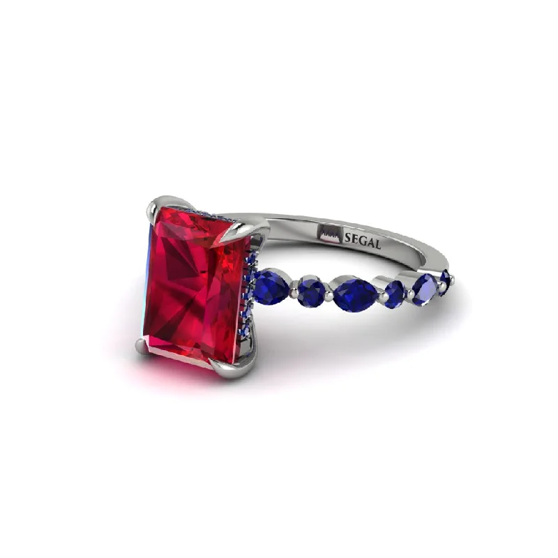 Radiant-Cut Ruby Eternal Radiance Engagement Ring - Skye No. 72