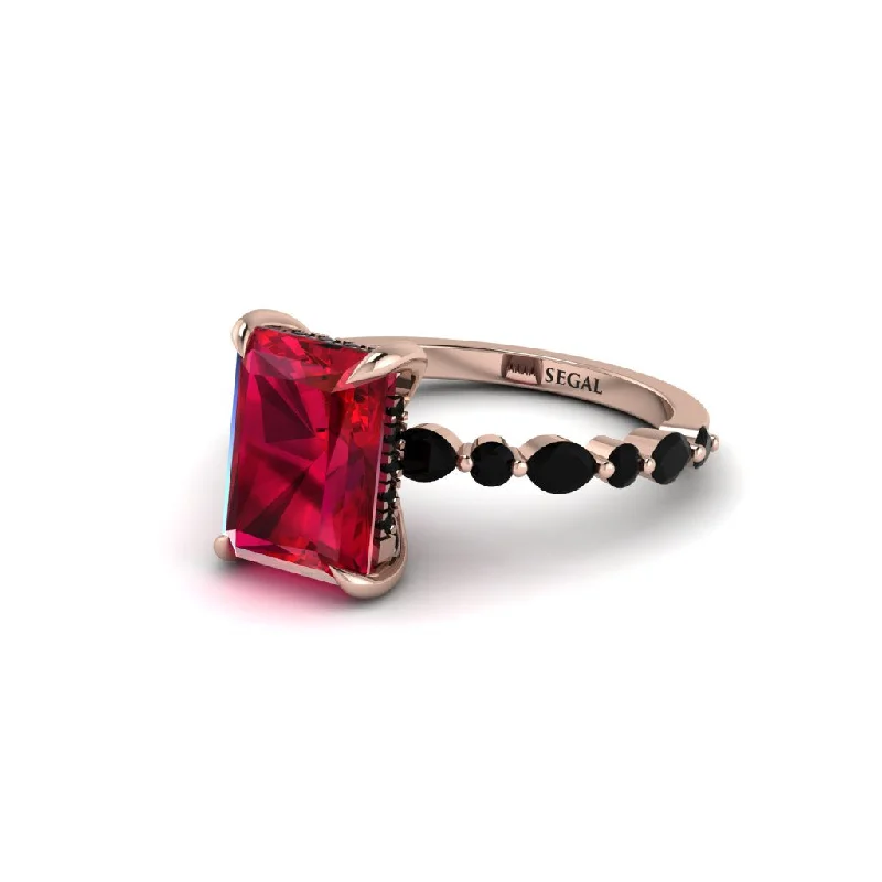 Radiant-Cut Ruby Eternal Radiance Engagement Ring - Skye No. 41