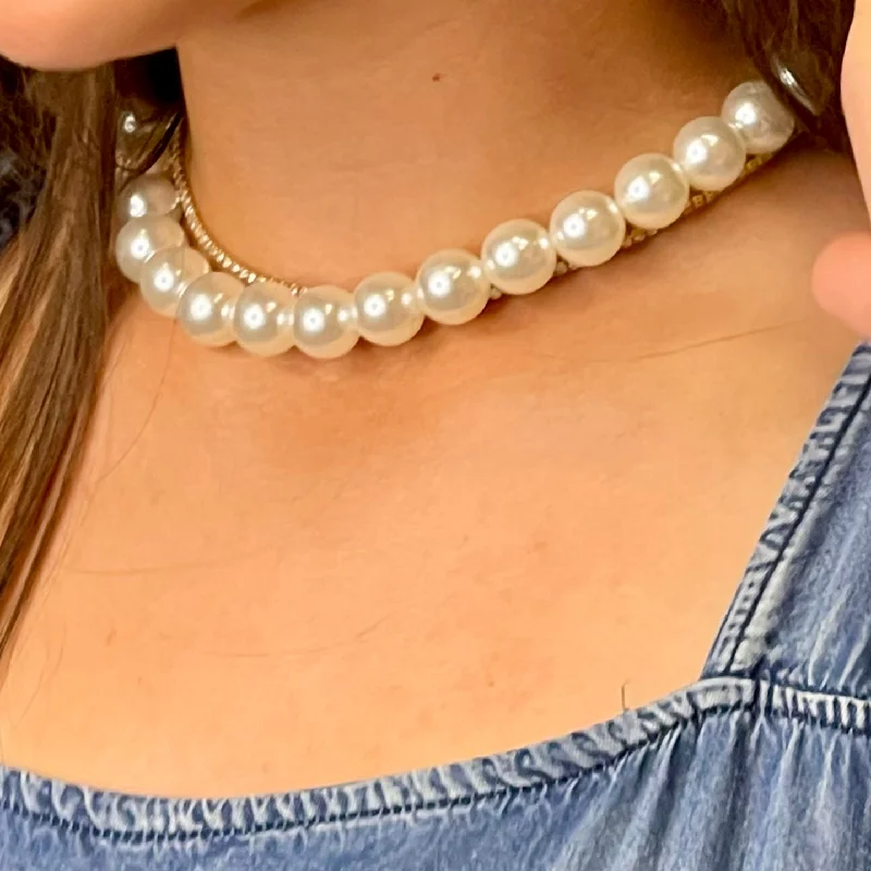 Pearls of Wisdom Chunky Pearl Necklace