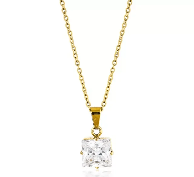 Erin Crystal Charm Necklace