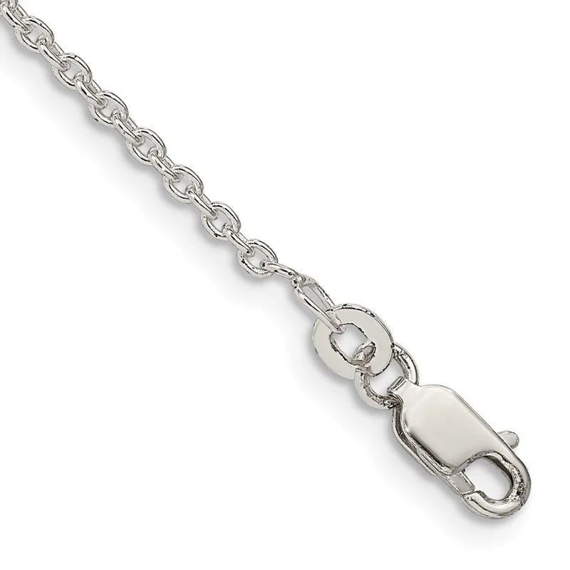 Sterling Silver 1.95mm Cable Chain Bracelet