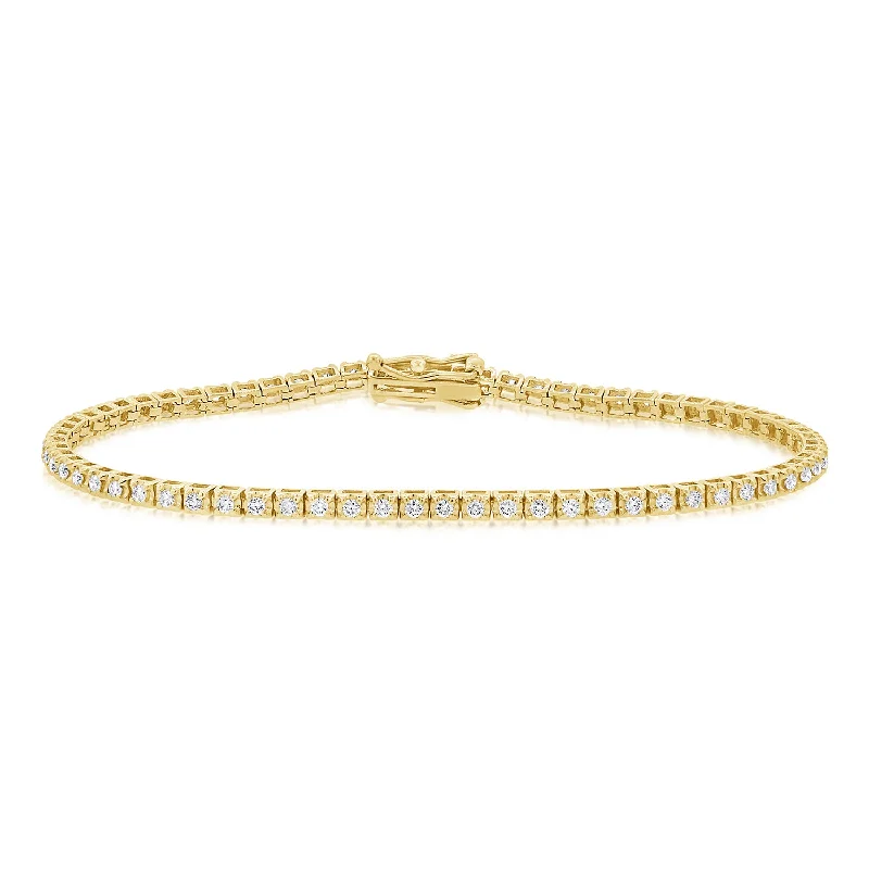 Timeless Elegance: 1.78 Carat Diamond Tennis Bracelet