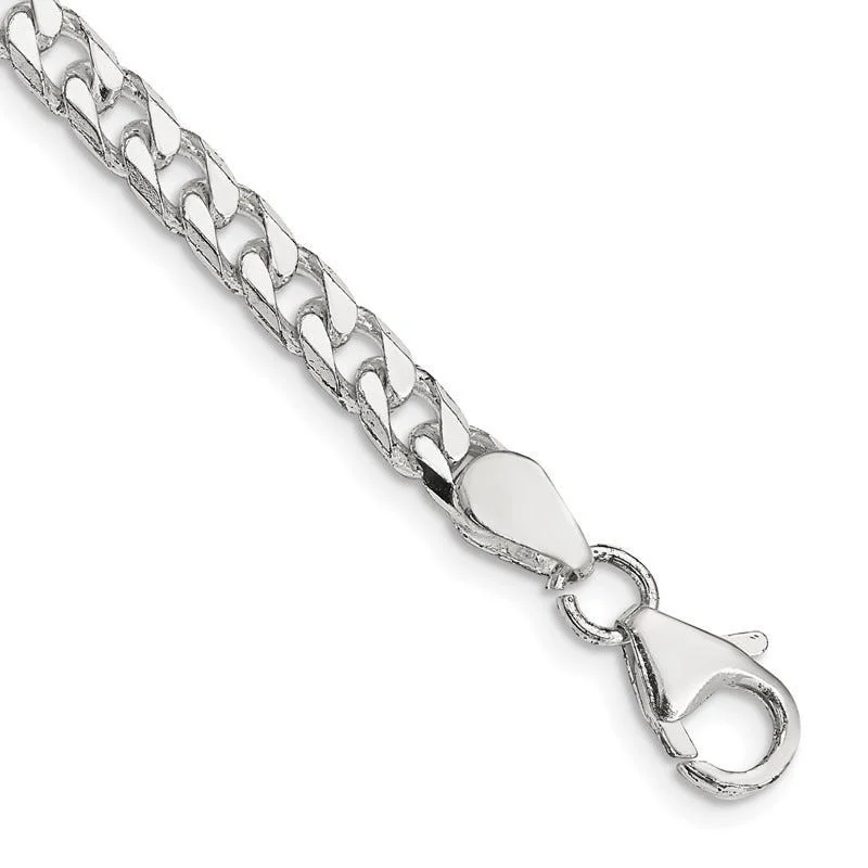 Sterling Silver Polished 5mm Curb Chain Bracelet