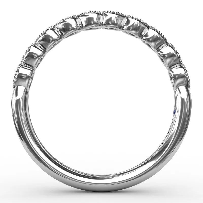 This beautiful diamond wedding band is designed to match engagement ring style S3311